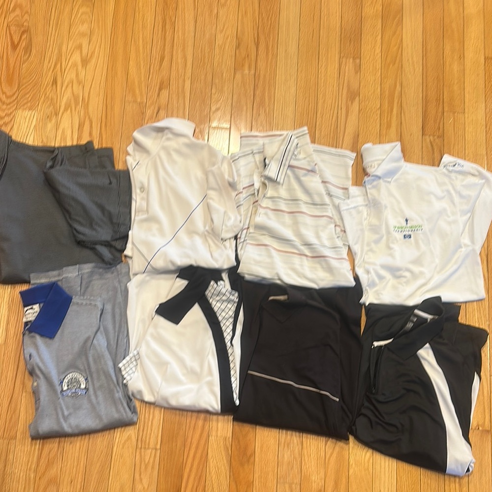 Assorted Men's Polo Shirts and Pants
